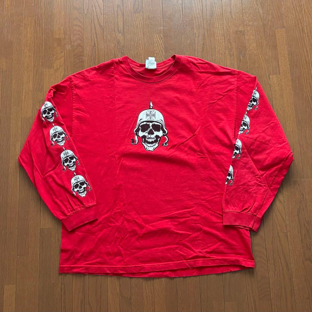 超希少00's West Coast Choppers スカル　ロンT XXL