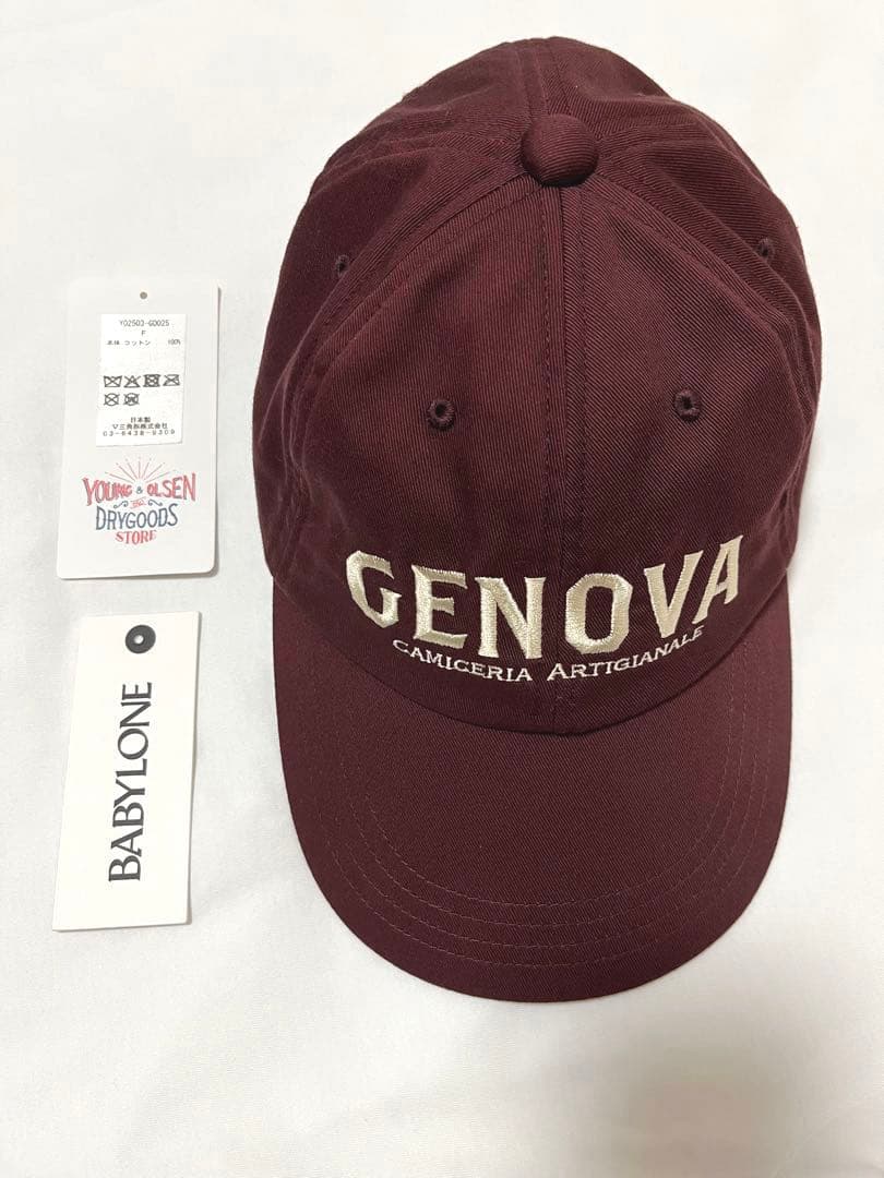 BABYLONE ヤングアンドオルセン CITY TWILLCAP キャップ