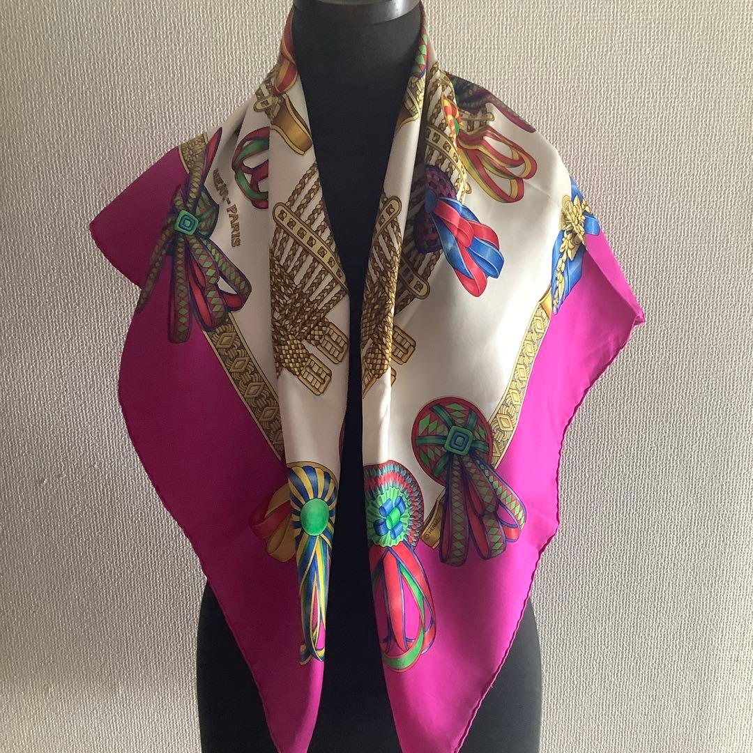 エルメス　カレ　90 フューシャピンク