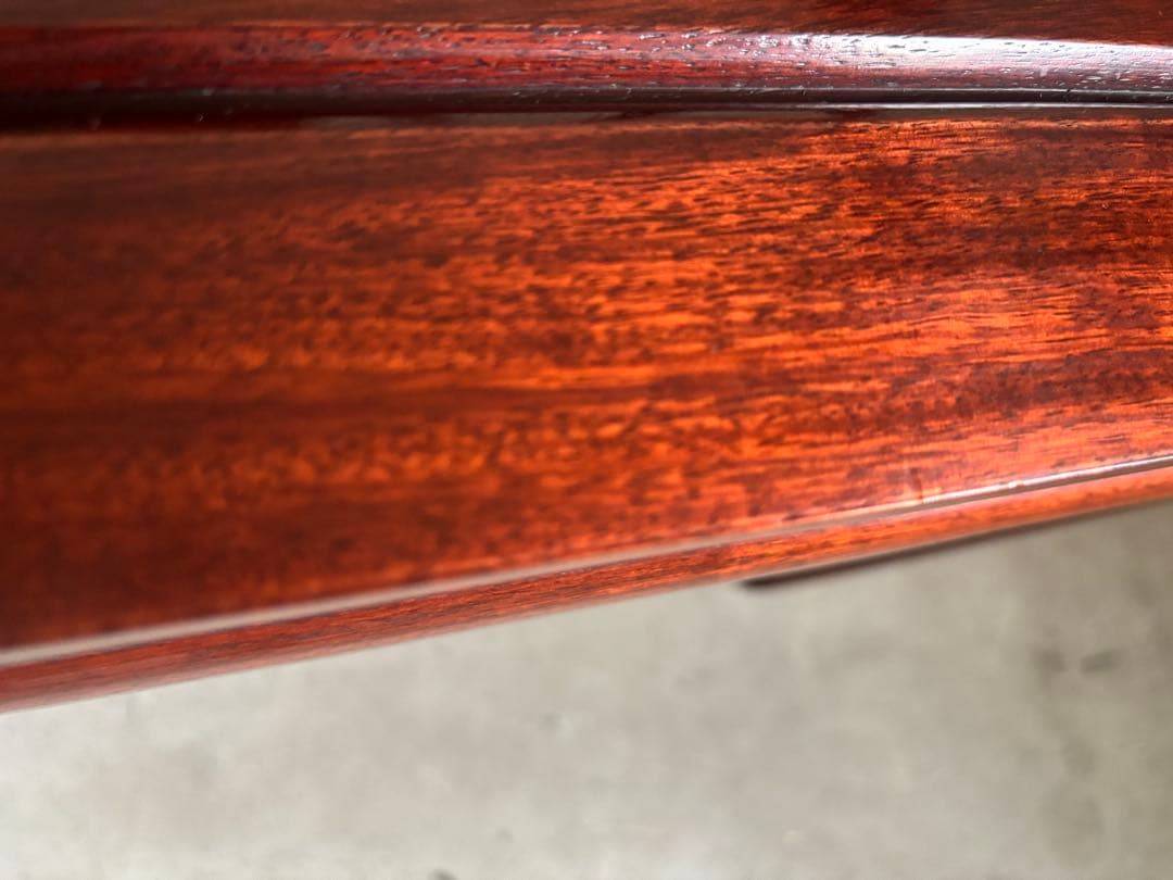 アンティーク 唐木 花梨 無垢材 肘付イス 古家具 アームチェア 木製 ②