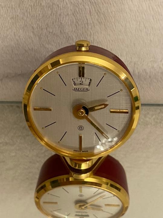 JAEGER ゴールド　置き時計