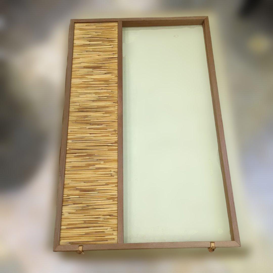 風炉先屏風　簾　透かし　すだれ　衝立　間仕切り　茶道具　紙箱