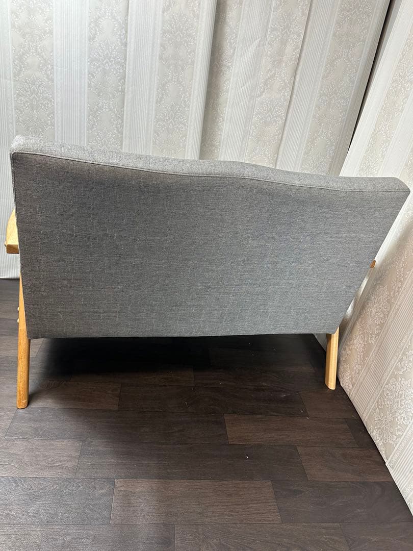 定価¥25,280 木製 天然木 布張り ファブリック ソファー