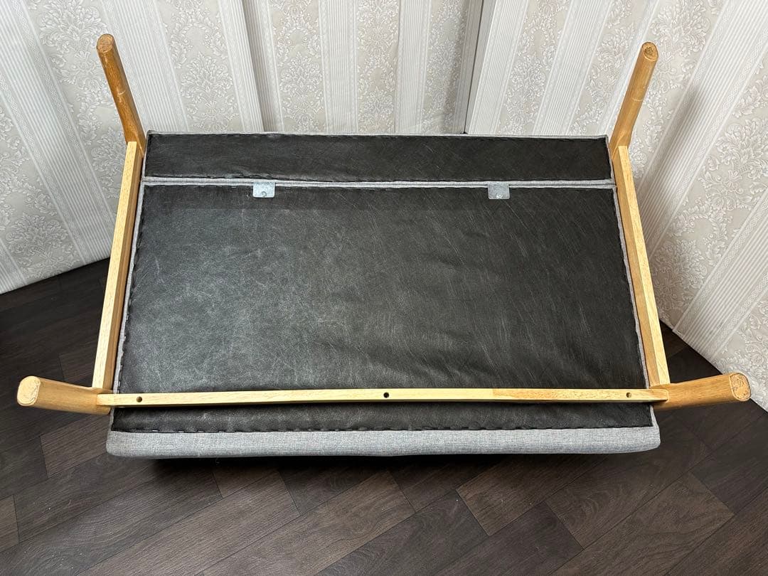 定価¥25,280 木製 天然木 布張り ファブリック ソファー