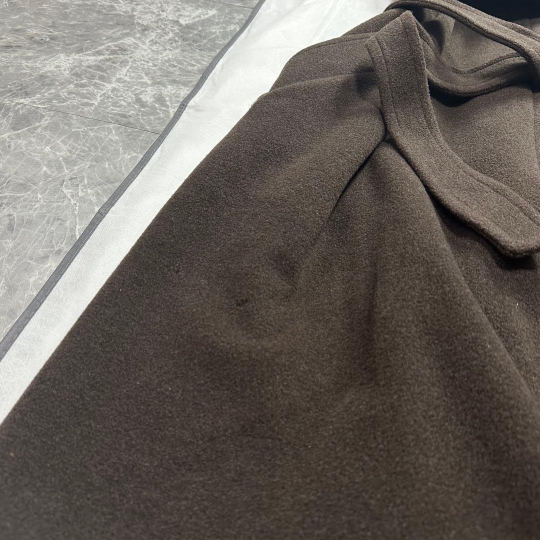 2L♡マックスマーラ　ベルテッドコート　ファー襟　ブラウン