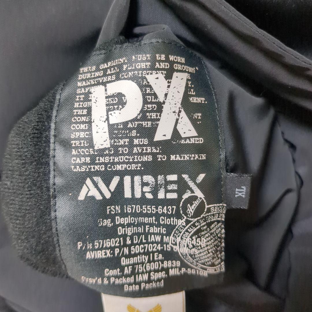 AVIREX MA-1 フライトジャケット ブラック 中オレンジ