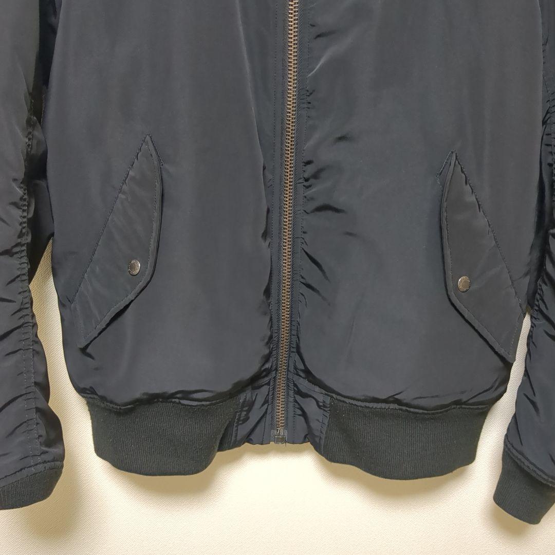 AVIREX MA-1 フライトジャケット ブラック 中オレンジ