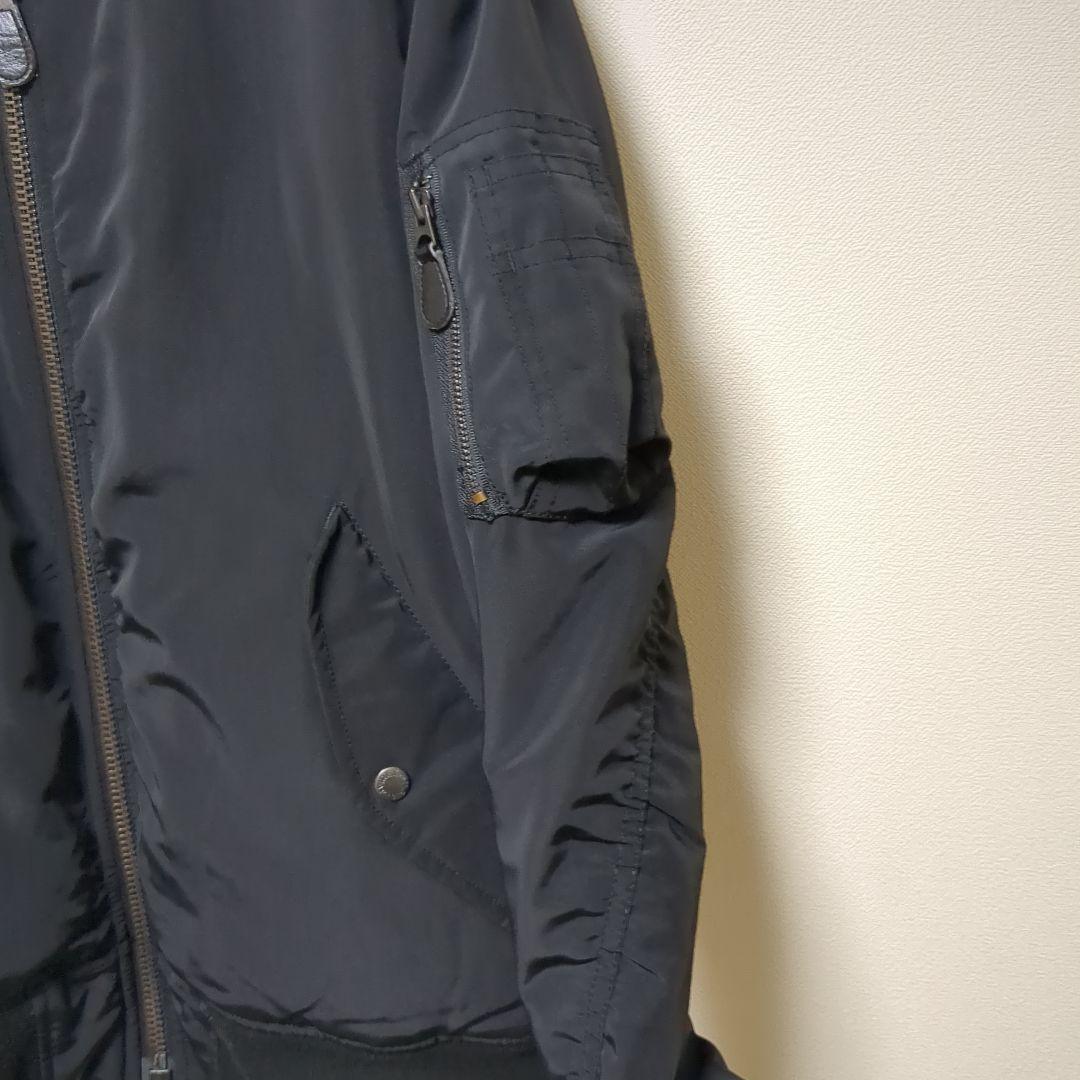 AVIREX MA-1 フライトジャケット ブラック 中オレンジ