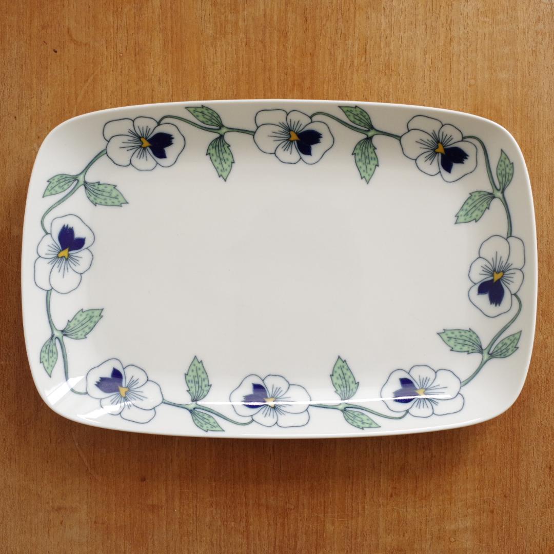 ロールストランド Sylvia シルビア プレート 角皿 ビンテージ プラター