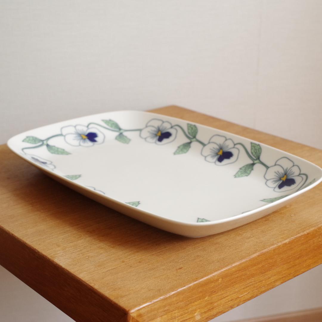 ロールストランド Sylvia シルビア プレート 角皿 ビンテージ プラター