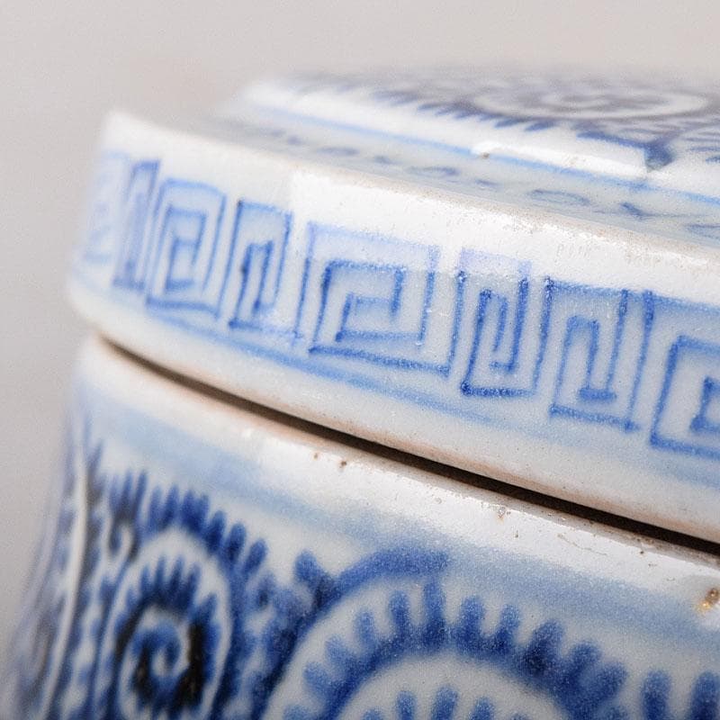 伊万里焼　古伊万里　染付　蛸唐草文　四段重箱　C　R8464H