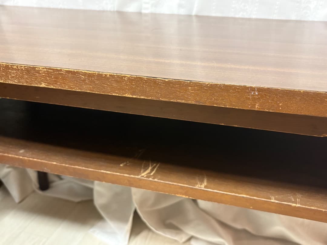 ポ*キ様 昭和レトロ　ローテーブル　座卓　ちゃぶ台　モニター台　木製　空間作り