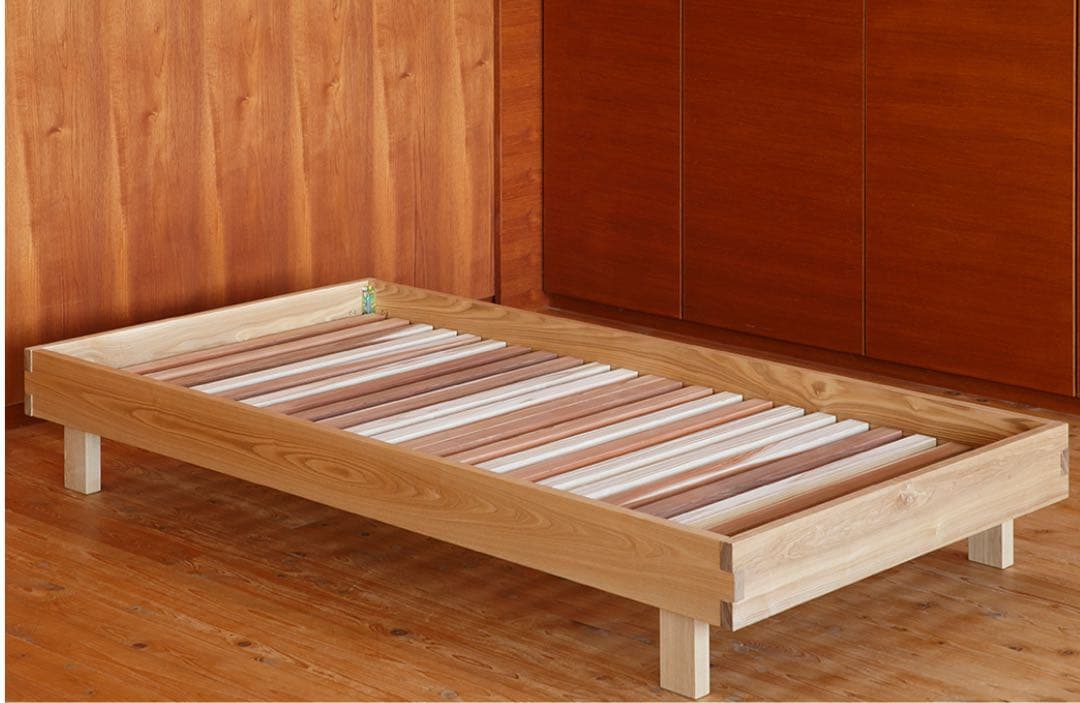 【天然素材！】ISHITAYA タモナチュラルベッドフレーム ディックタイプ