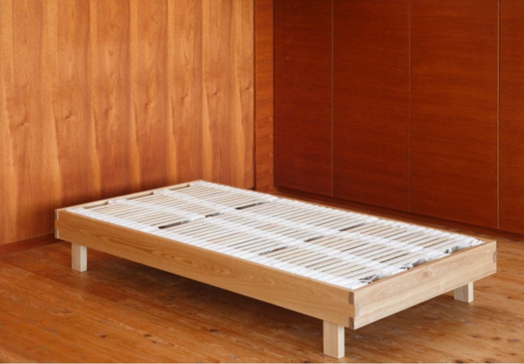 【天然素材！】ISHITAYA タモナチュラルベッドフレーム ディックタイプ