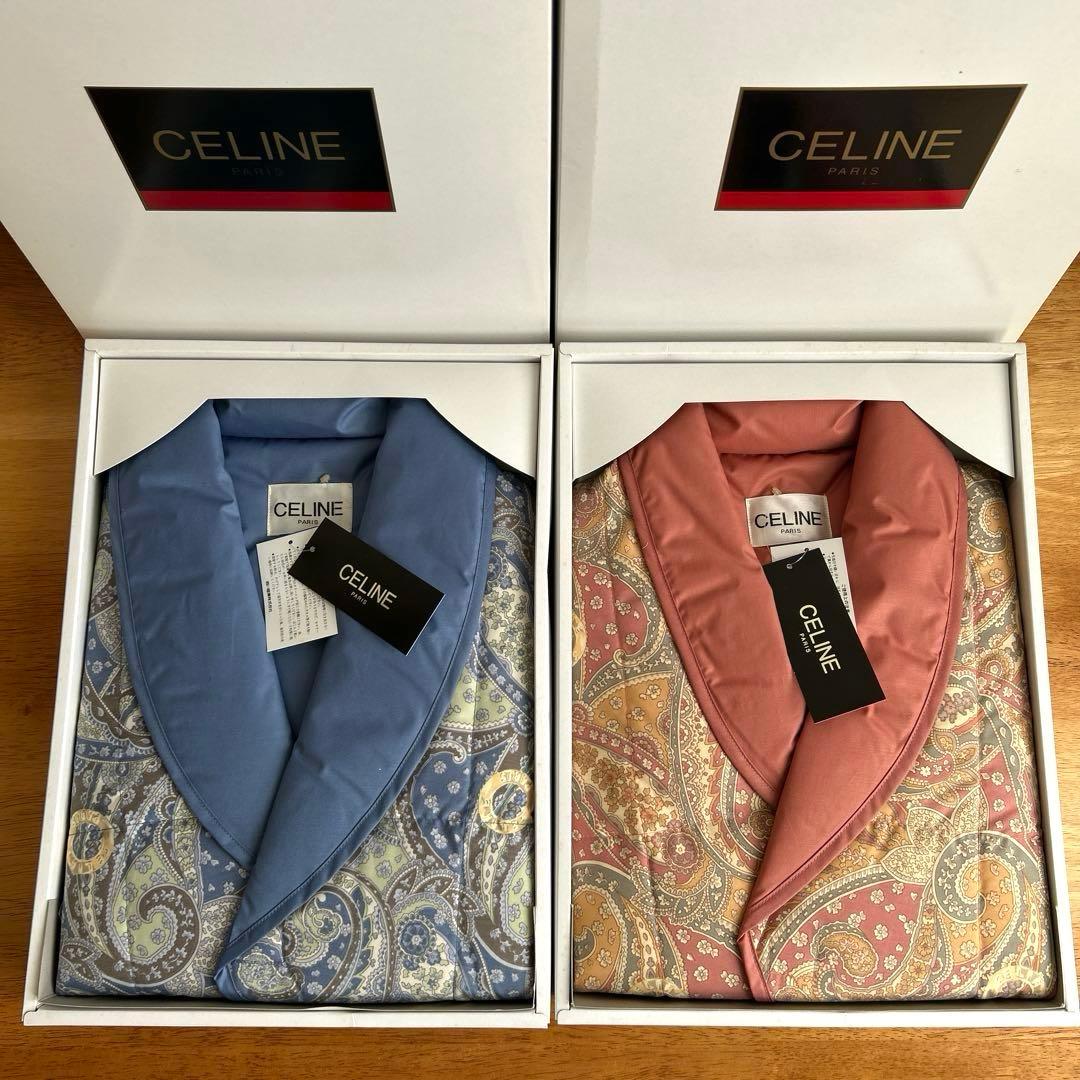 【未使用品】CELINE　羽毛肩当て　ペアセット　ダウンフェザー　西川産業日本製