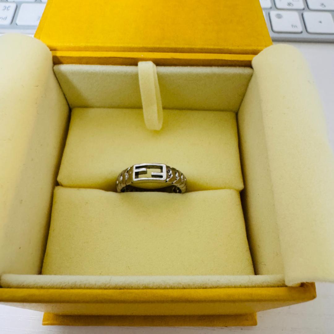 【箱付】FENDI フェンディ　バゲット　リング　11号　Sサイズ