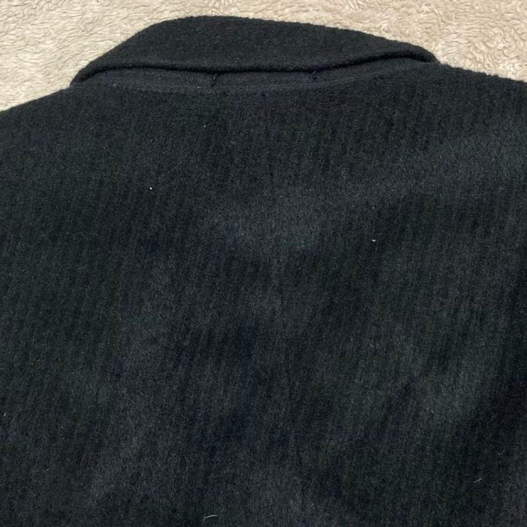 美品★メンズティノラス アンゴラ65％ ダブル ロングコート マキシ 日本製 黒