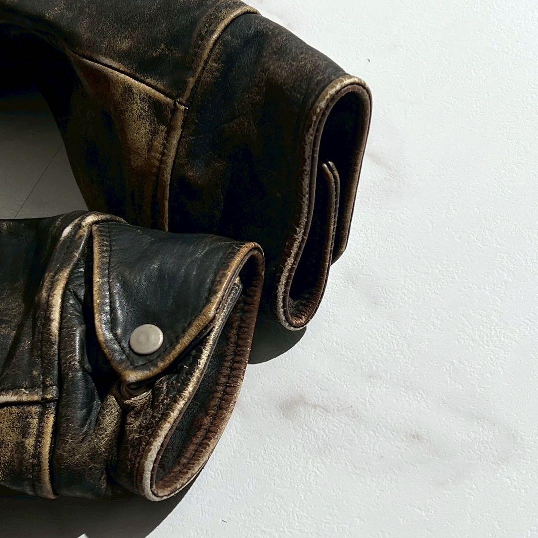 【超希少】Lee TREVOR カウレザージャケット 2XLサイズ キルティング