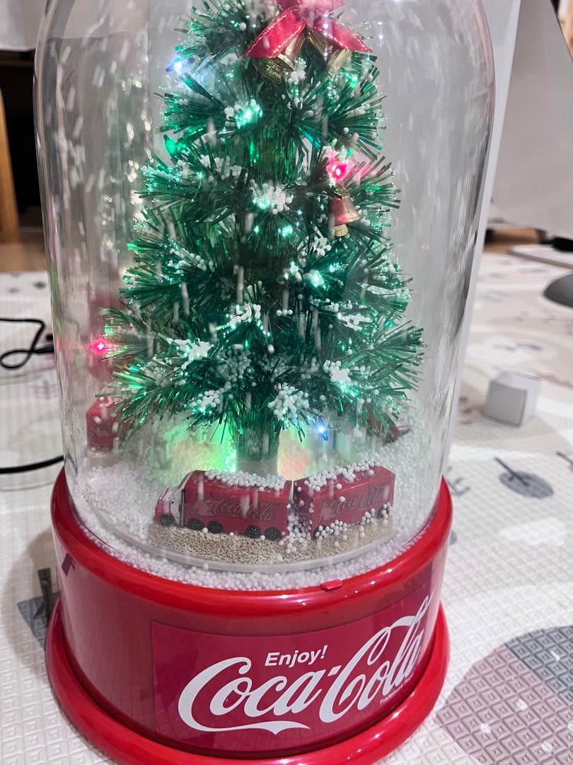 Coca-Cola クリスマスツリー ライト付き