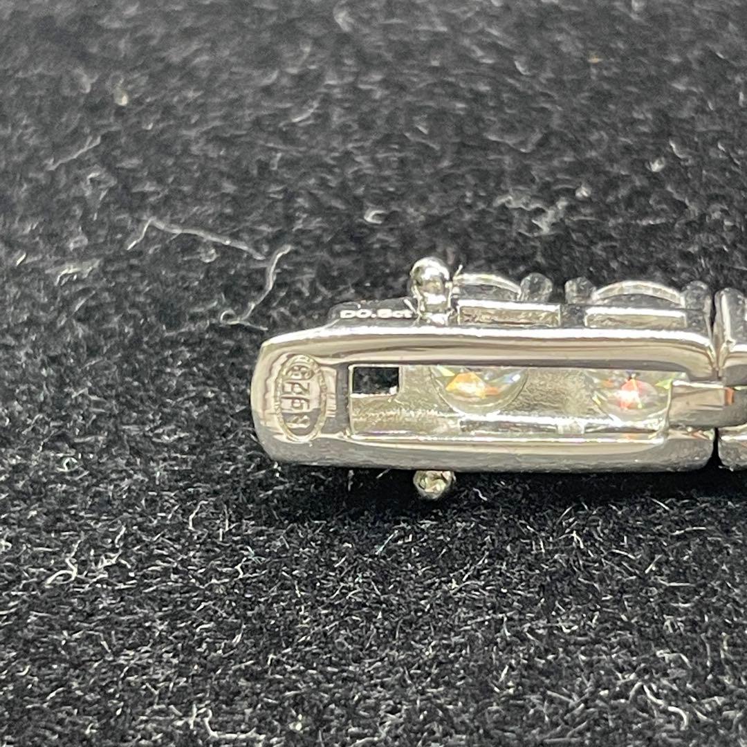 【1点限り】モアサナイトブレスレット 5ミリ 17cm　【5BS17】