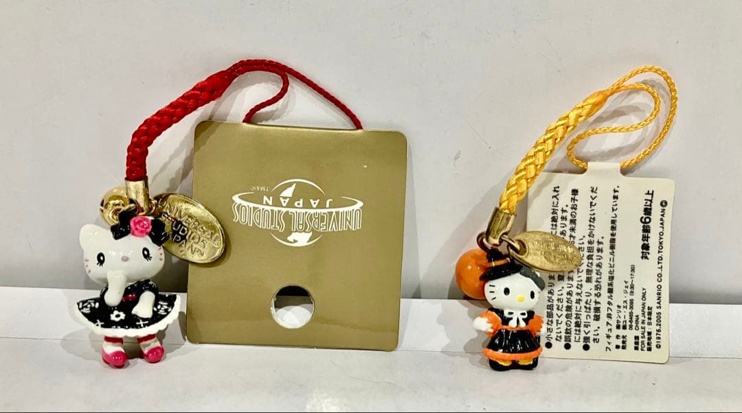 A*a様 ハローキティ 根付 ストラップ USJ限定 根付 2種セット　最終価格