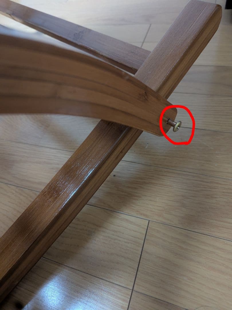 【週末向けセール】竹製　ロッキングチェア 折りたたみ式