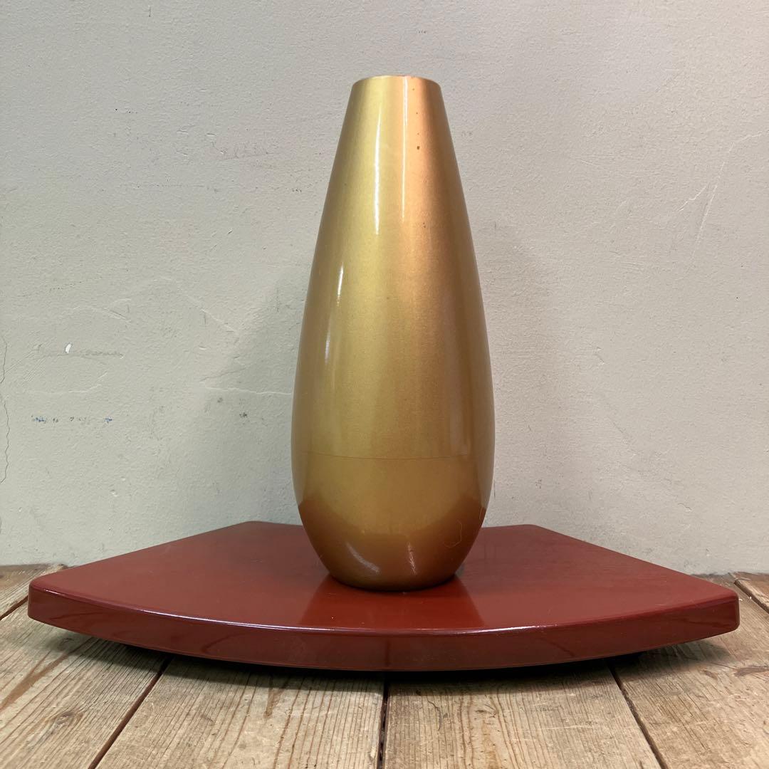 C-壁 花瓶 花台 山中塗 古家具 家具 インテリア 漆塗り 山中漆器 花柄