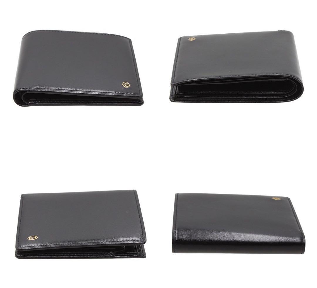 S2094 未使用 カルティエ パシャ レザー 二つ折り財布