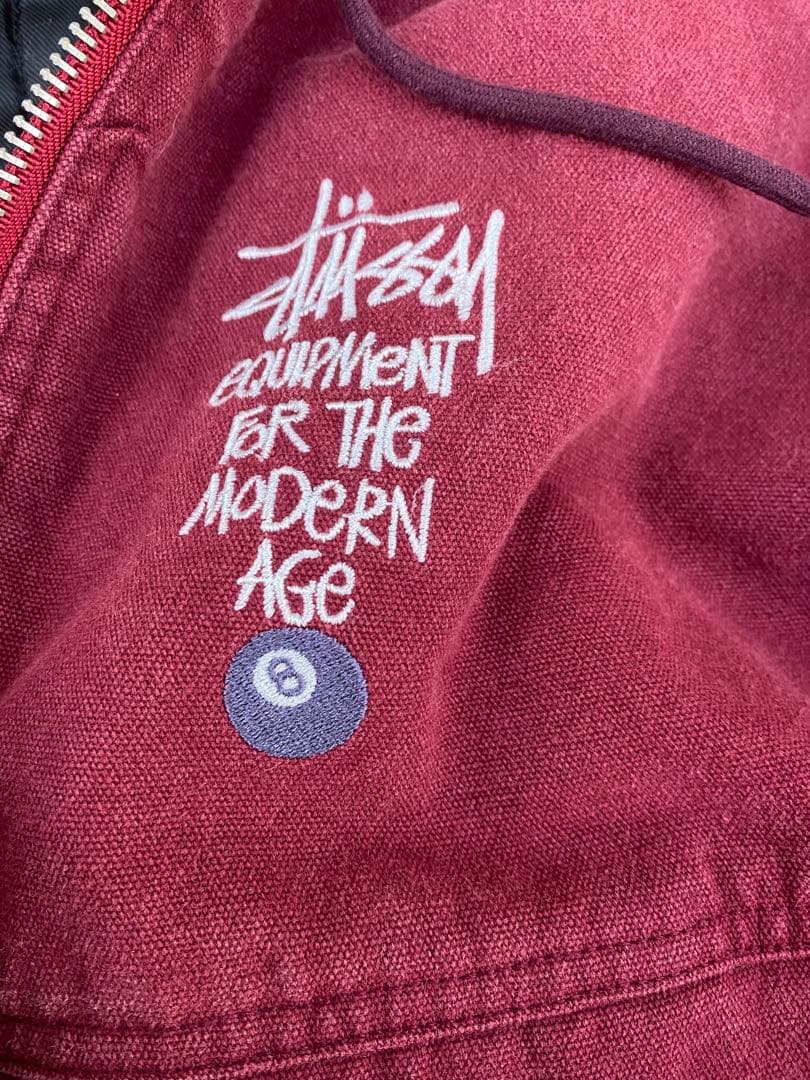 STUSSY ダッグジャケット ワインレッド