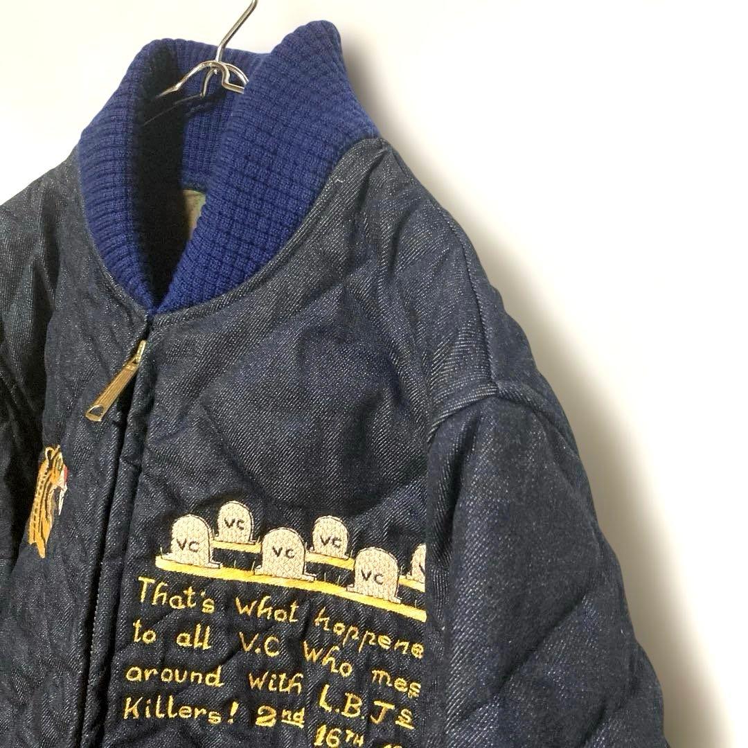 希少 廃盤 JELADO ベトジャン 刺繍 Mサイズ キルティング デニム