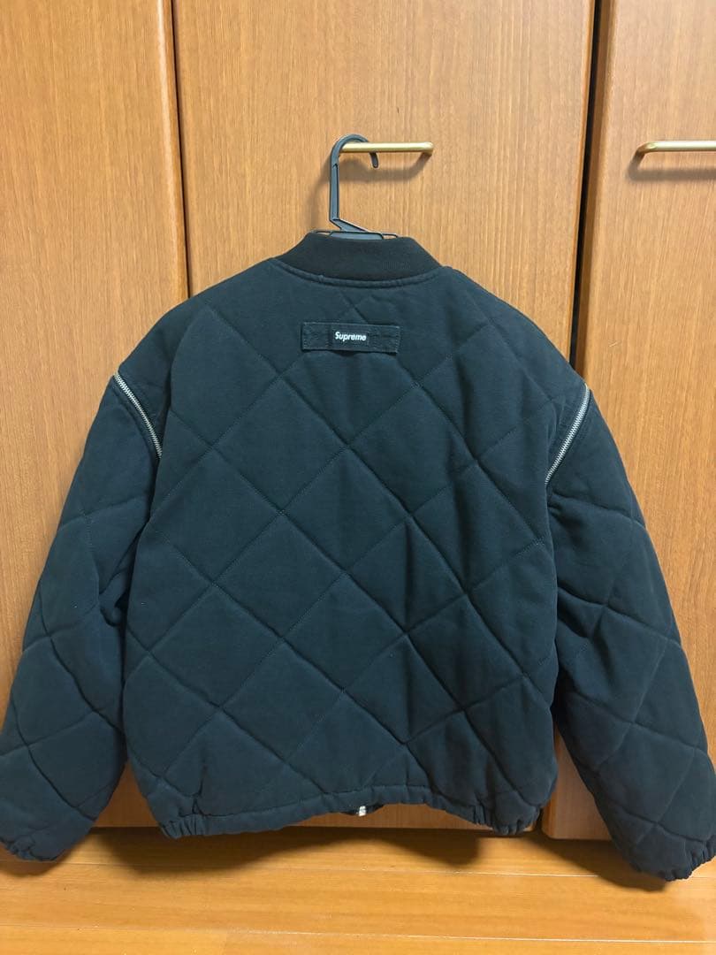 Supreme ブラック ボンバージャケット