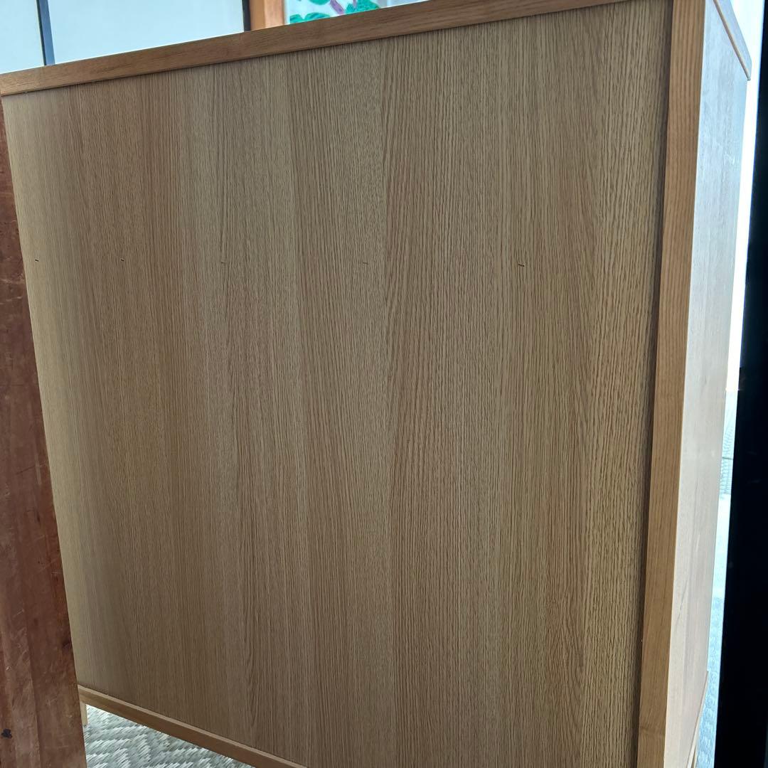 無印良品　チェスト　4段　オーク材800×400×830