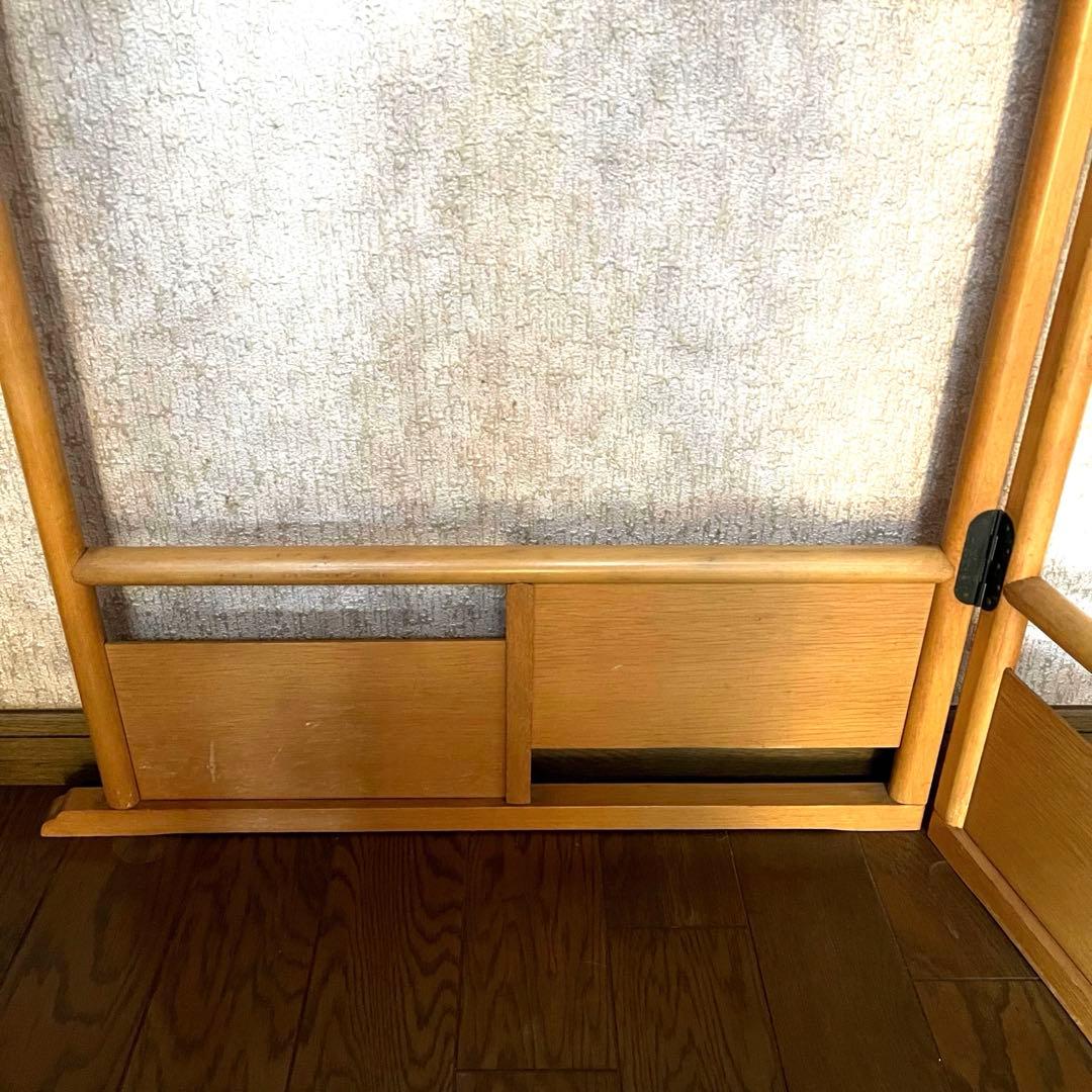 【昭和レトロ 商品】折りたたみ衣桁 古民具 欅 衣紋掛け ハンガー 着物　送料込