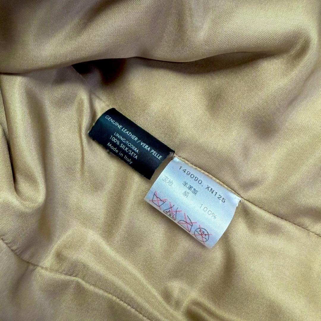 AAA　グッチ レザージャケット 38 羊革 テーラード アウター