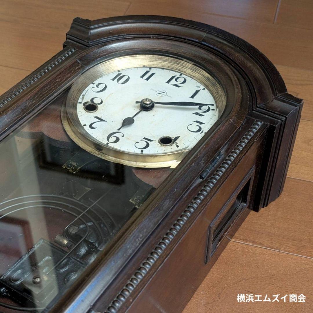 古時計　掛時計　アンティーク掛時計　宮型掛時計