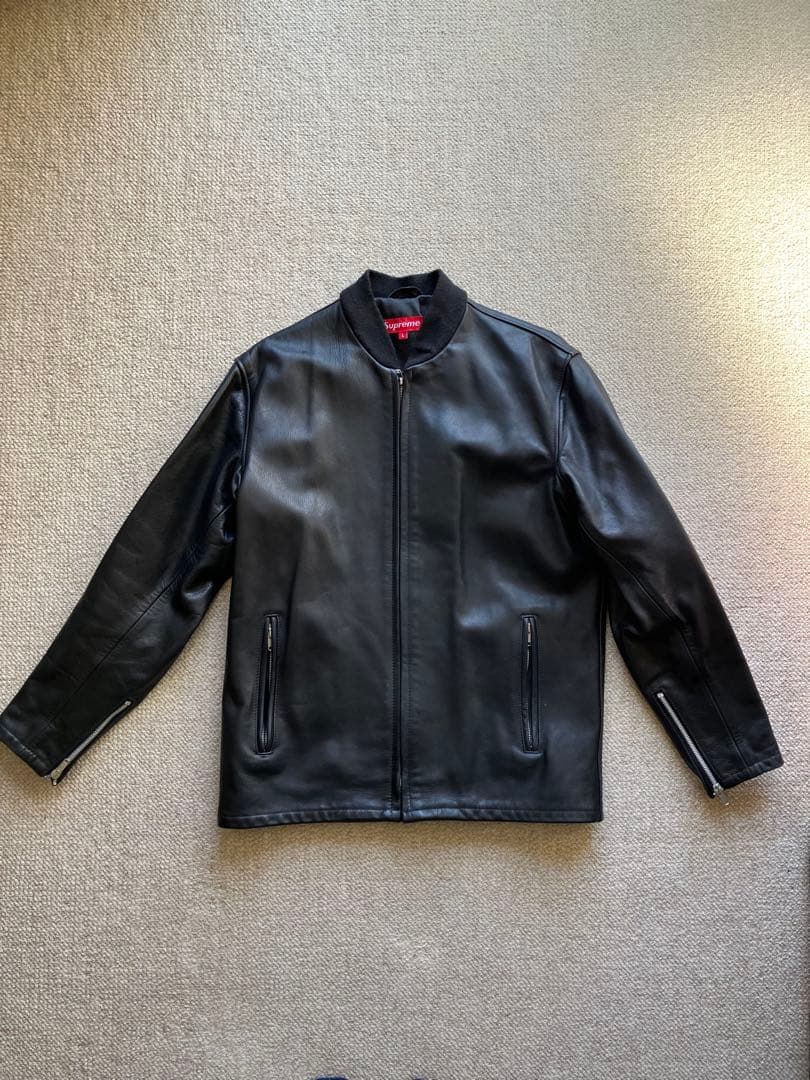 Supreme 初期 レザーライダースジャケット ブラック L