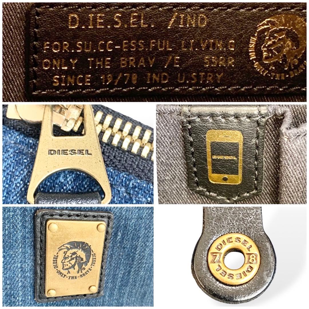 美品　ディーゼル　インディゴ　メッセンジャーバッグ　メンズ　レディース