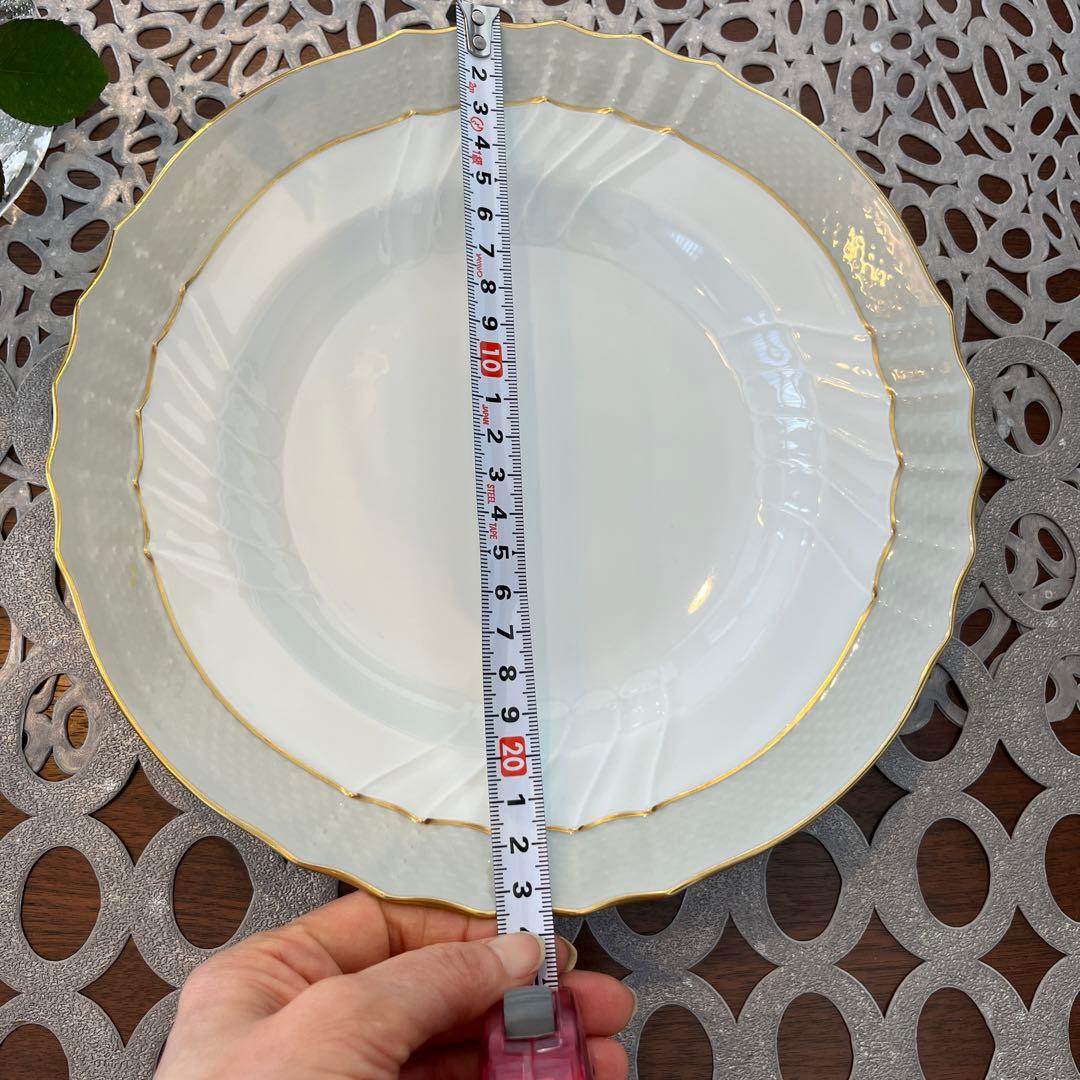 リチャードジノリ　ベッキオグレース　スープ皿23cm 6枚　未使用