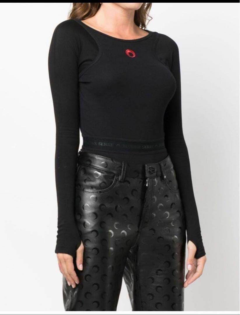 ☆人気☆マリーンセル ブラックロングスリーブボディスーツ