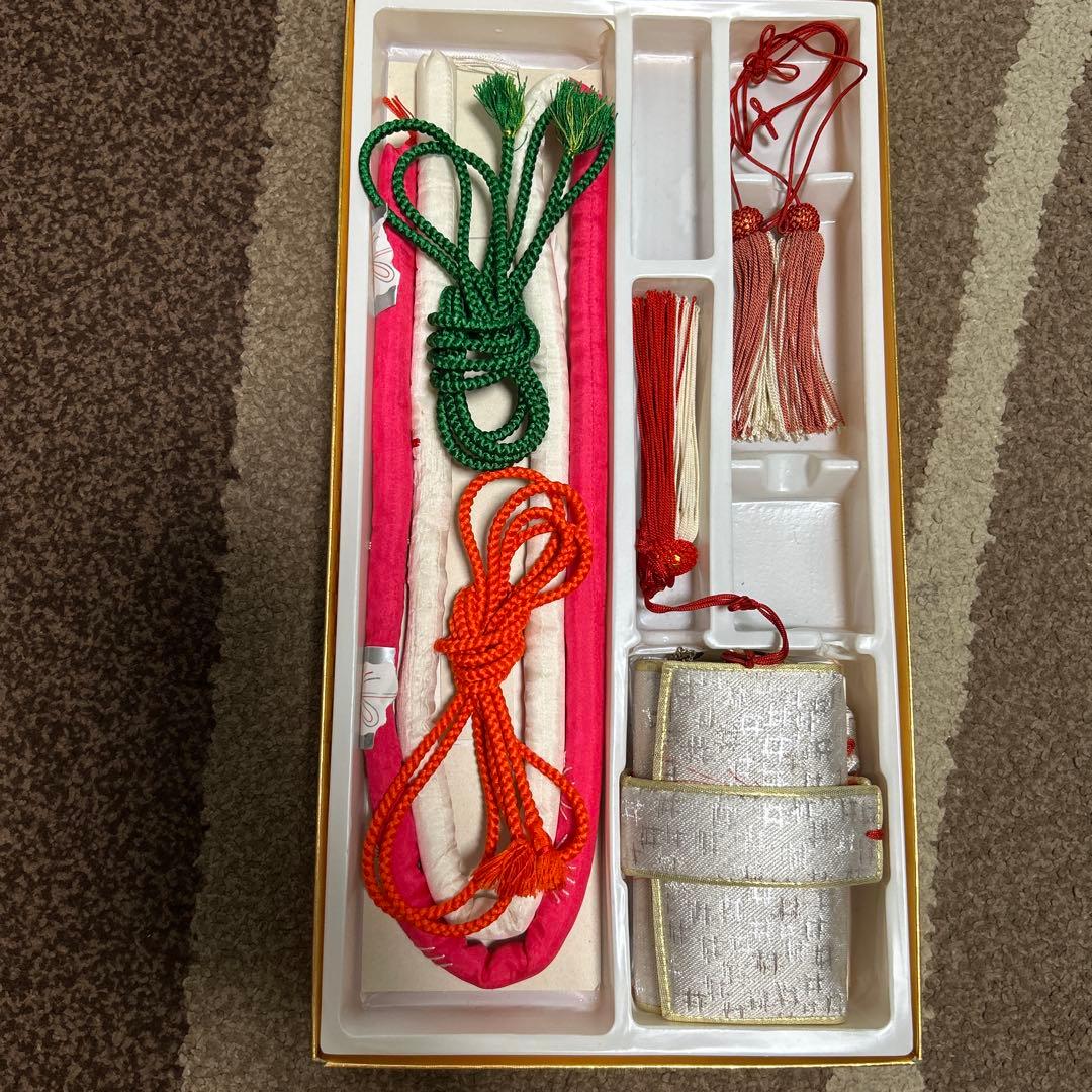 大幅値下げ！　七五三 女の子 7歳 着物　反物仕立て・2着 長襦袢・帯