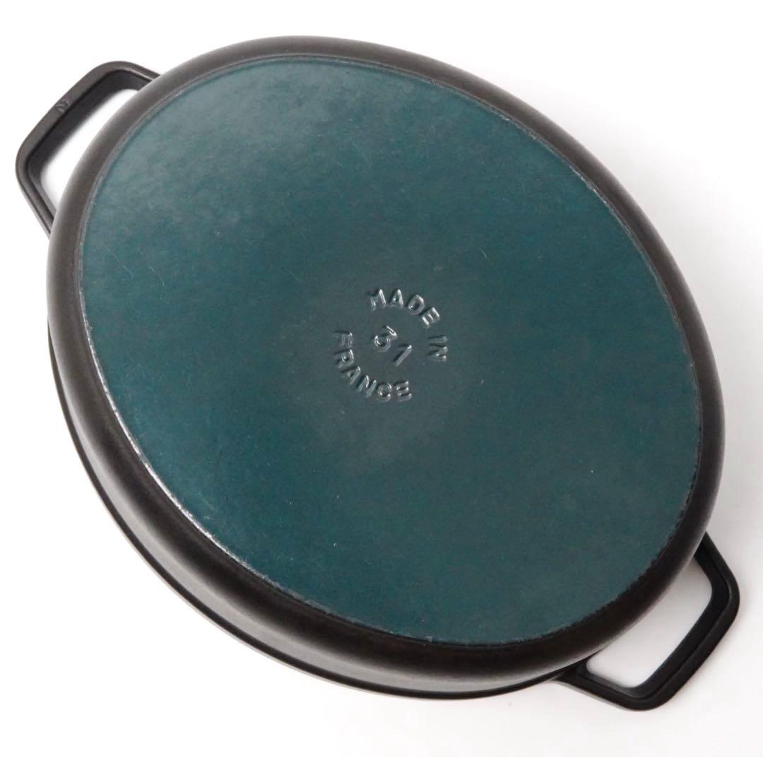 【美品】ストウブ staub ピコココット オーバル 31cm ブラック