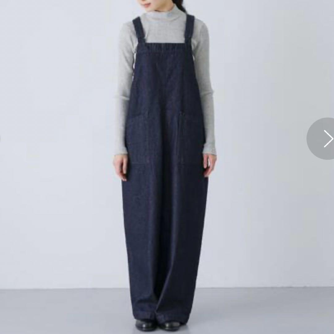 かぐれ バッククロスサロペット オーバーオール ブラック 銀ボタン フリーサイズ