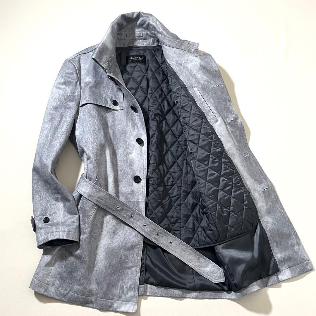 【未使用級】トルネードマート　T/C マイクロスエード 返し襟コート　ライナー付