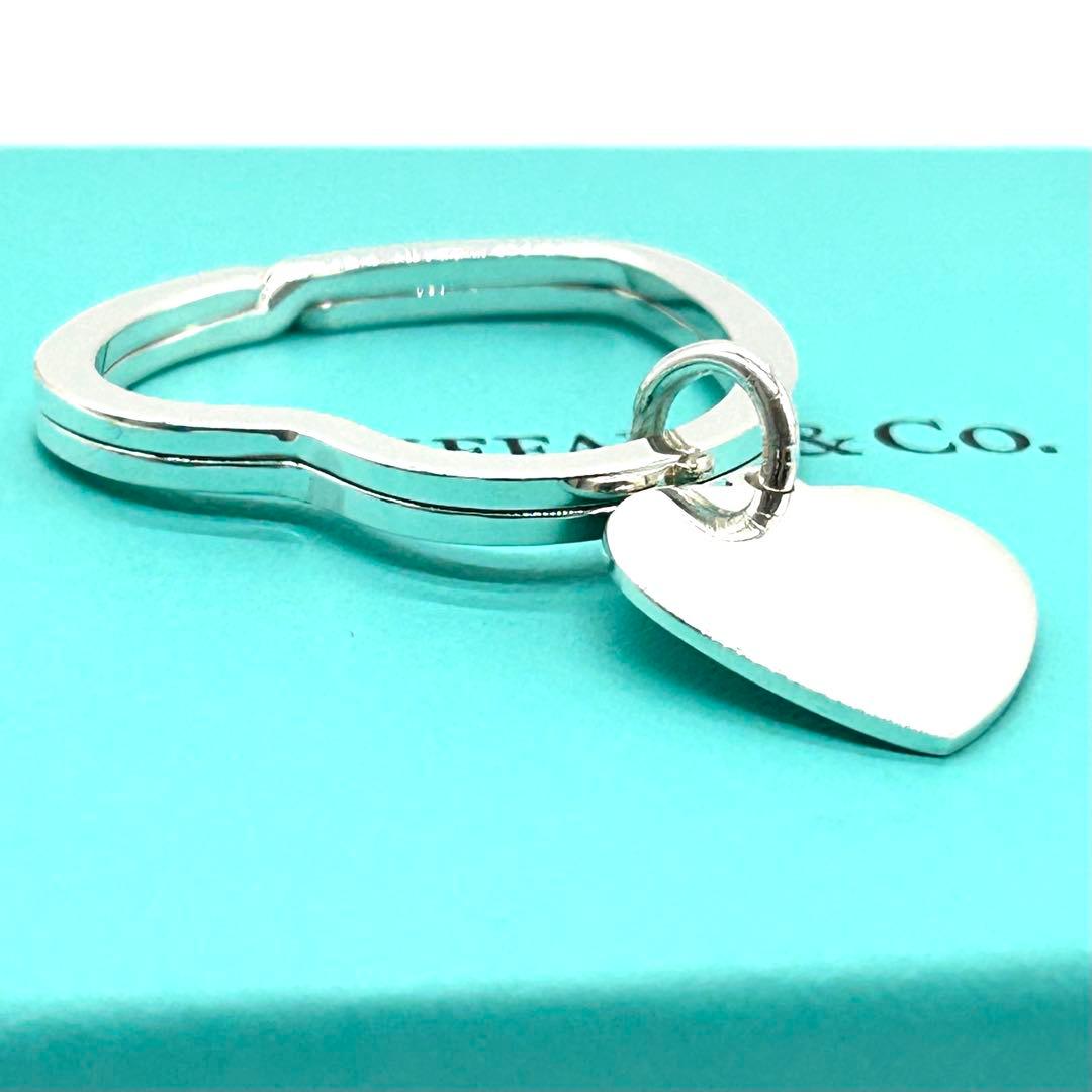【極上美品】正規品 鏡面ピカピカ綺麗 ティファニー オープンハート キーリング