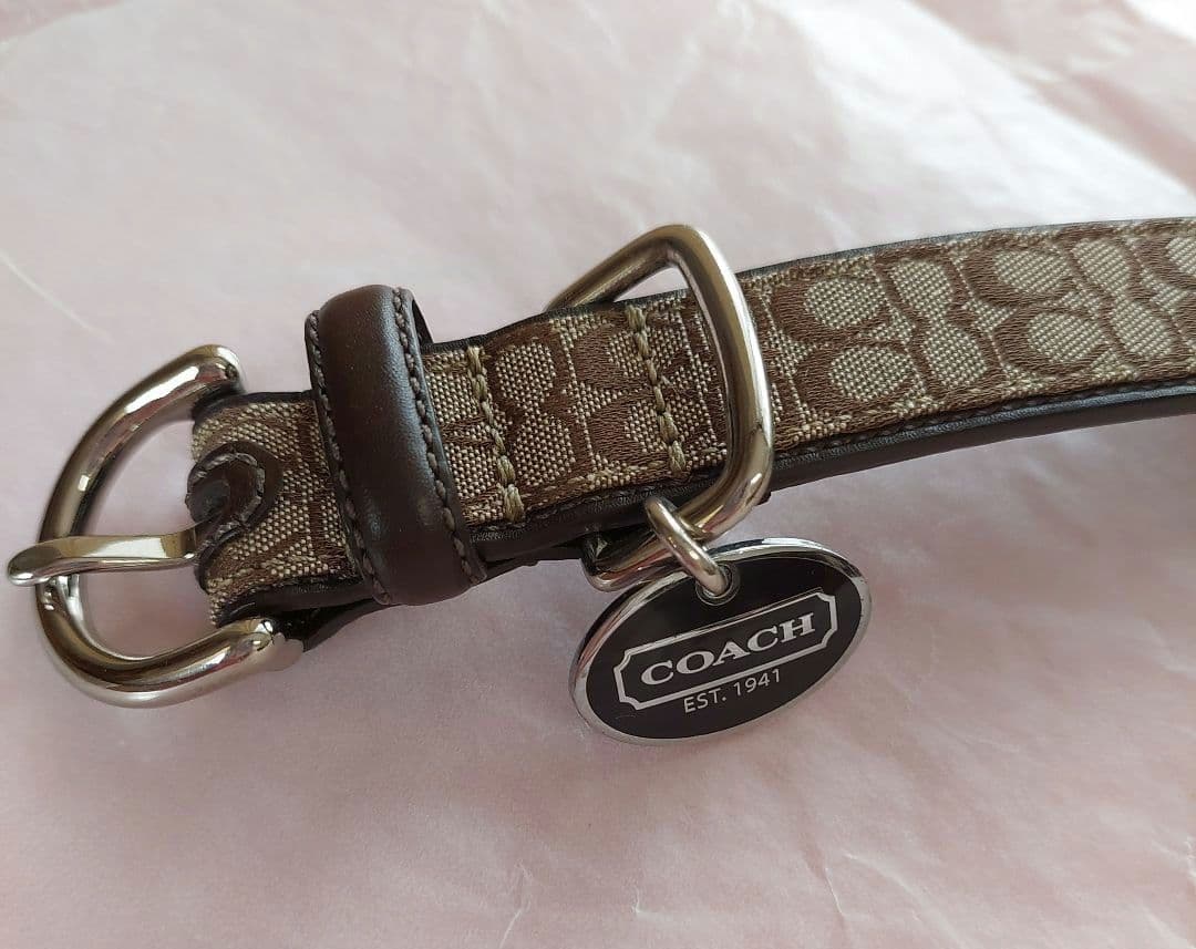 【新春セール！激レア!】COACH 大型犬用カラー&リード セット 未使用品