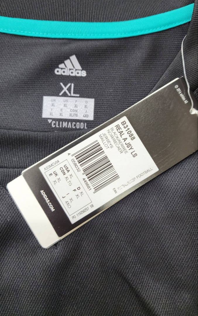 17-18 レアルマドリード　ロナウド　アディダスオフィシャル　長袖ユニフォーム