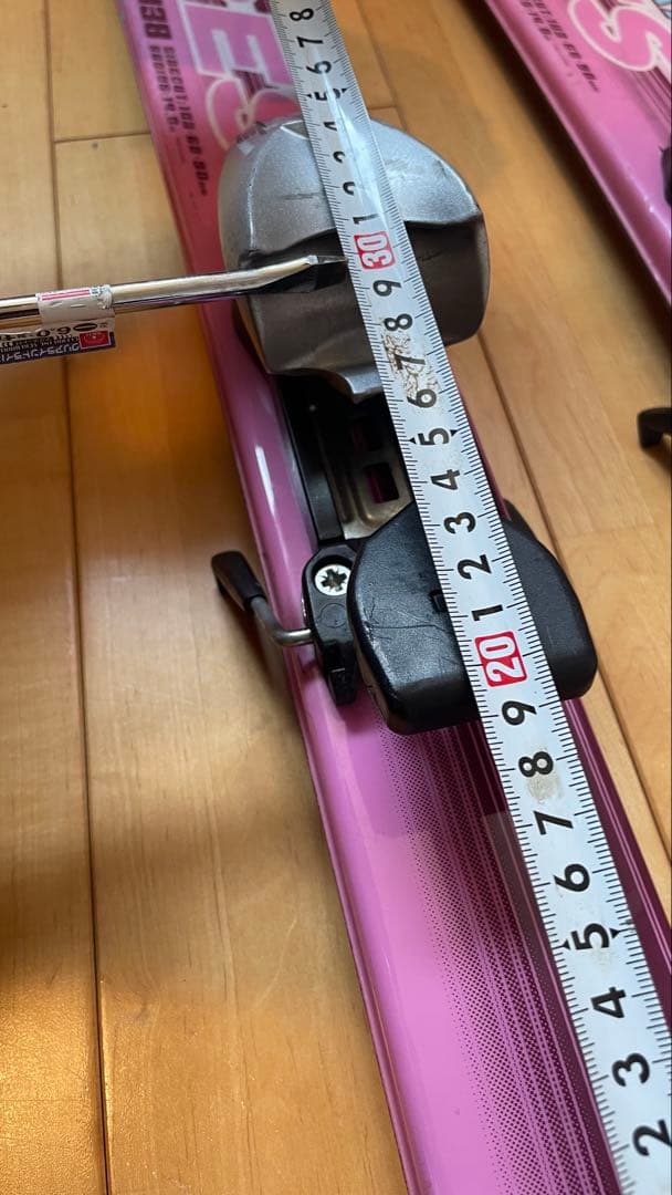 XERESスキー板セット子供ジュニア女の子ピンク ストック小学生138cm