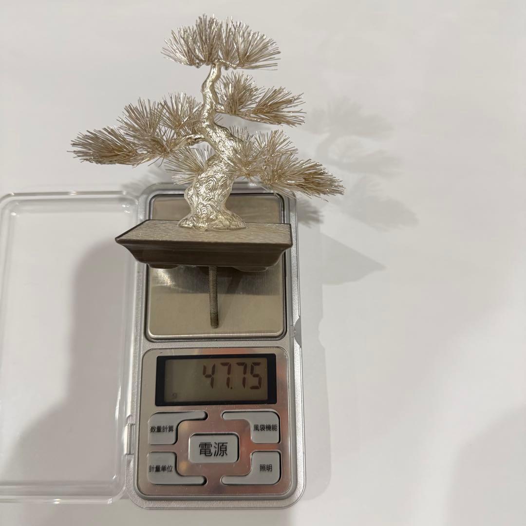 純銀製 松竹梅 光則作 約139g