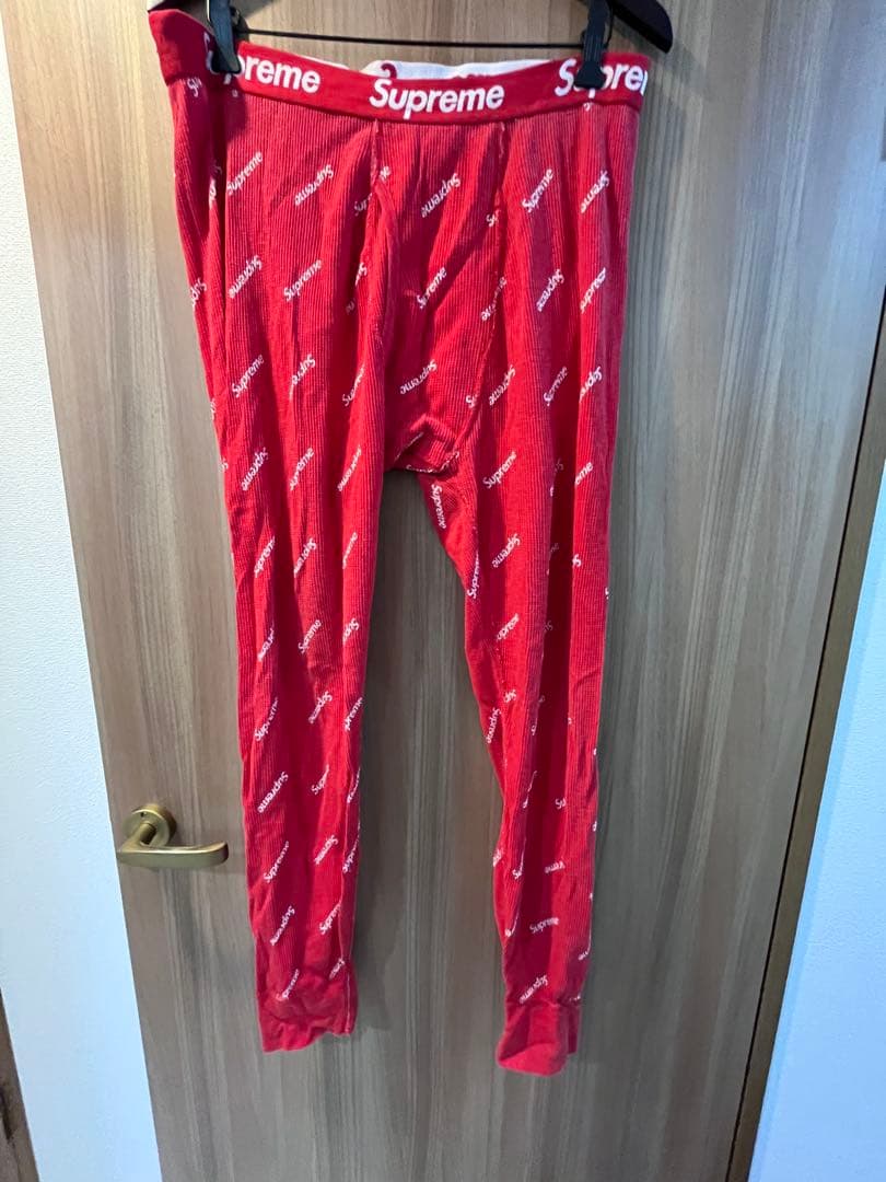 supreme Hanesコラボ　Beefy ロゴ上下セットサーマル