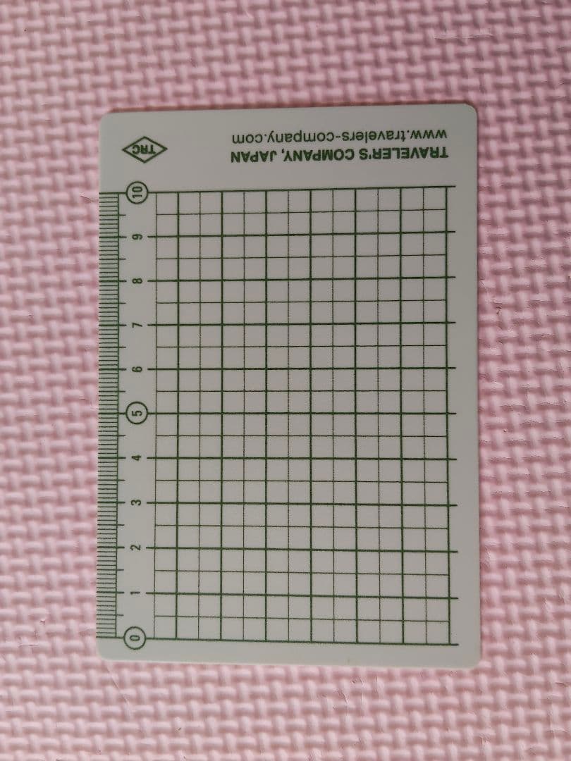 トラベラーズノート 10th10周年2017限定下敷　パスポートサイズ